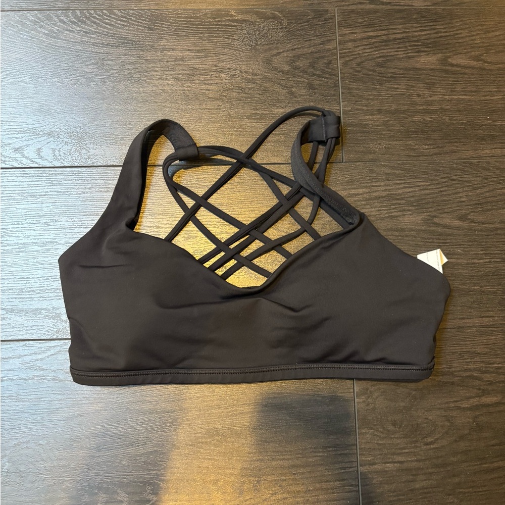 Lululemon Black Strappy Sports Bra